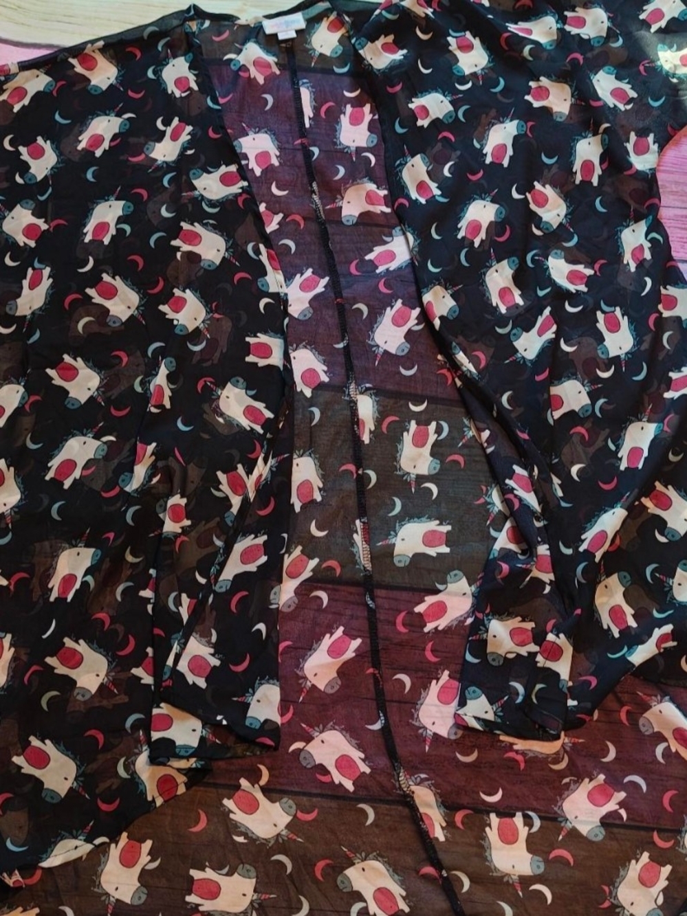 Small Lularoe Unicorn Kimono